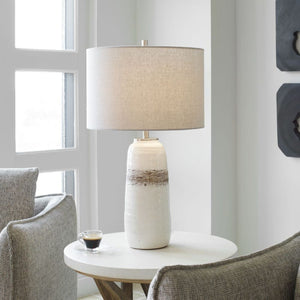   Textured Oval Ceramic Table Lamp | Oroa.com