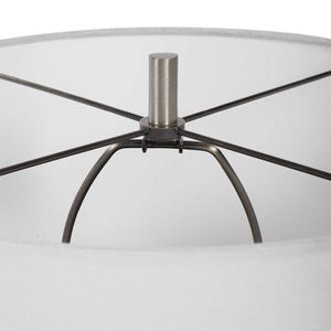   Crackled White Ceramic Table Lamp | Oroa.com