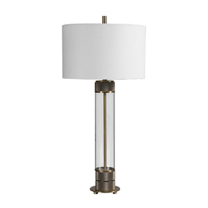   Cylindrical Clear Glass Table Lamp | Oroa.com