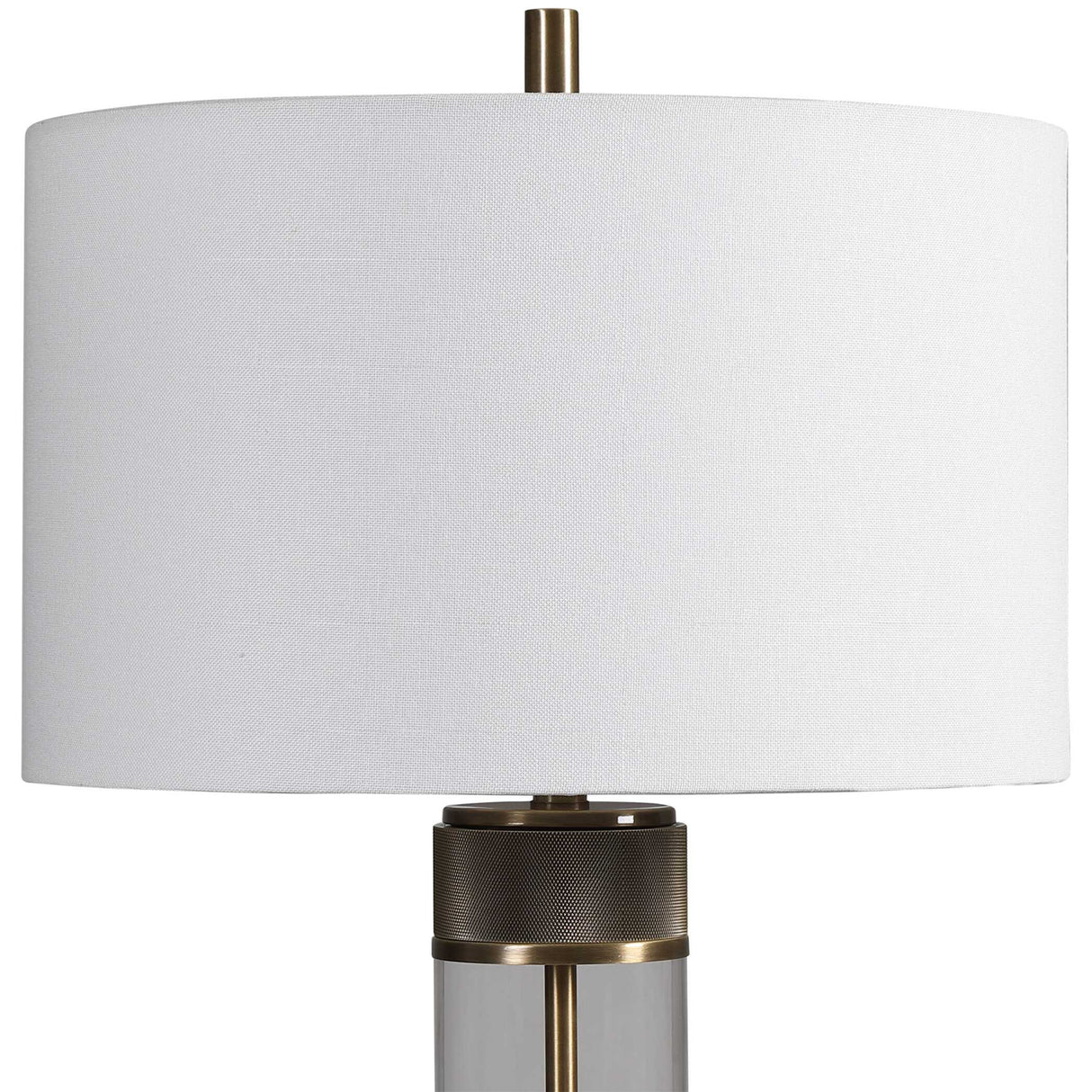   Cylindrical Clear Glass Table Lamp | Oroa.com