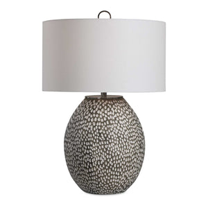   Pitted Gray Ceramic Table Lamp | Oroa.com