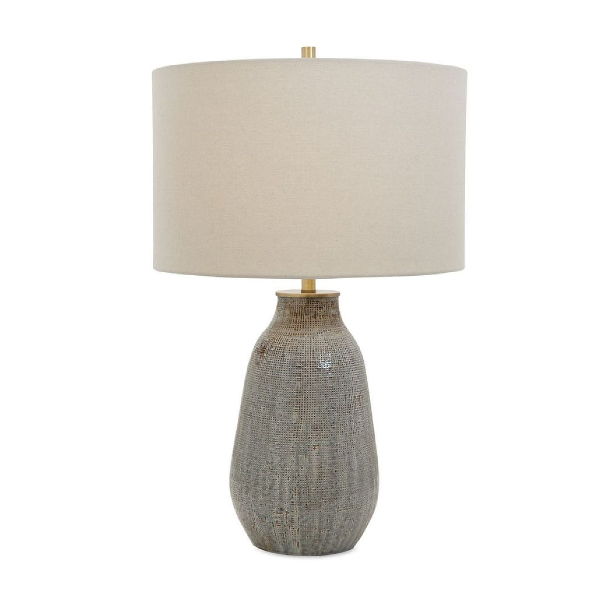   Gray Textured Ceramic Table Lamp | Oroa.com