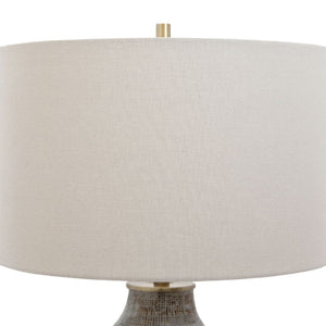   Gray Textured Ceramic Table Lamp | Oroa.com