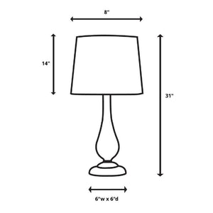   Beige Stone Table Lamp | Oroa.com