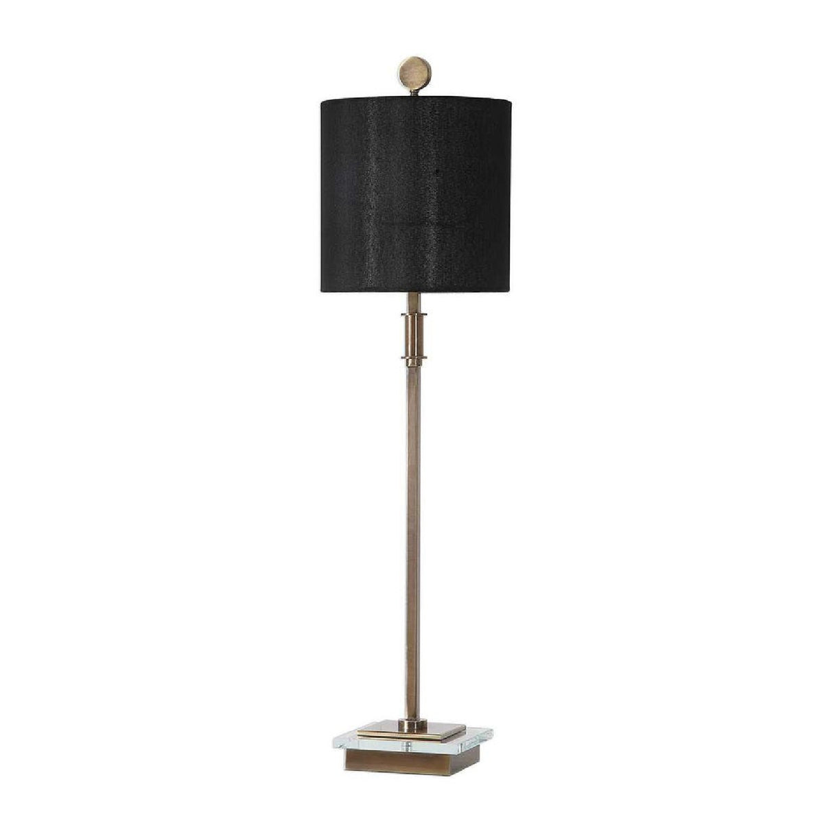   Black Linen Table Lamp | Oroa.com