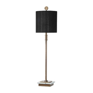   Black Linen Table Lamp | Oroa.com