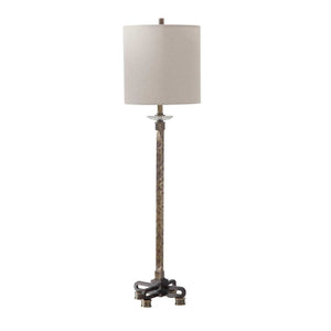   Hammered Antique Brass Buffet Lamp | Oroa.com