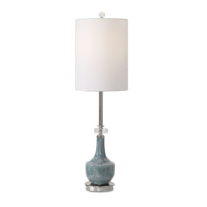   Mottled Blue Ceramic Buffet Lamp | Oroa.com