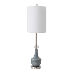   Mottled Blue Ceramic Buffet Lamp | Oroa.com
