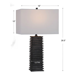   Ribbed Ceramic Table Lamp | Oroa.com
