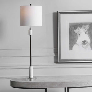   Polished Nickel Buffet Lamp | Oroa.com