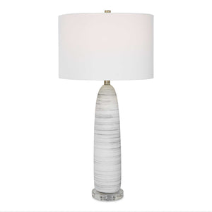   White Glazed Ceramic Table Lamp | Oroa.com