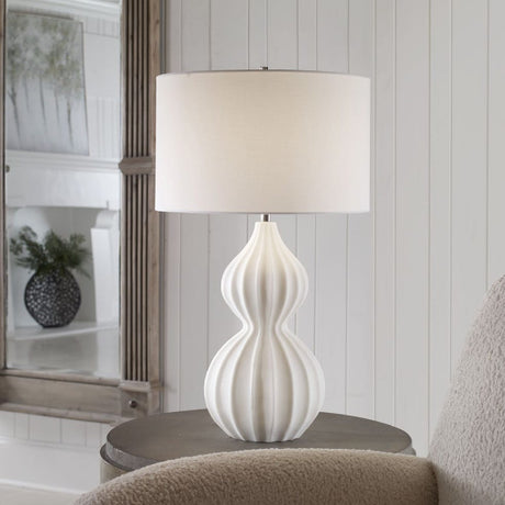   White Marble Inspired Table Lamp | Oroa.com