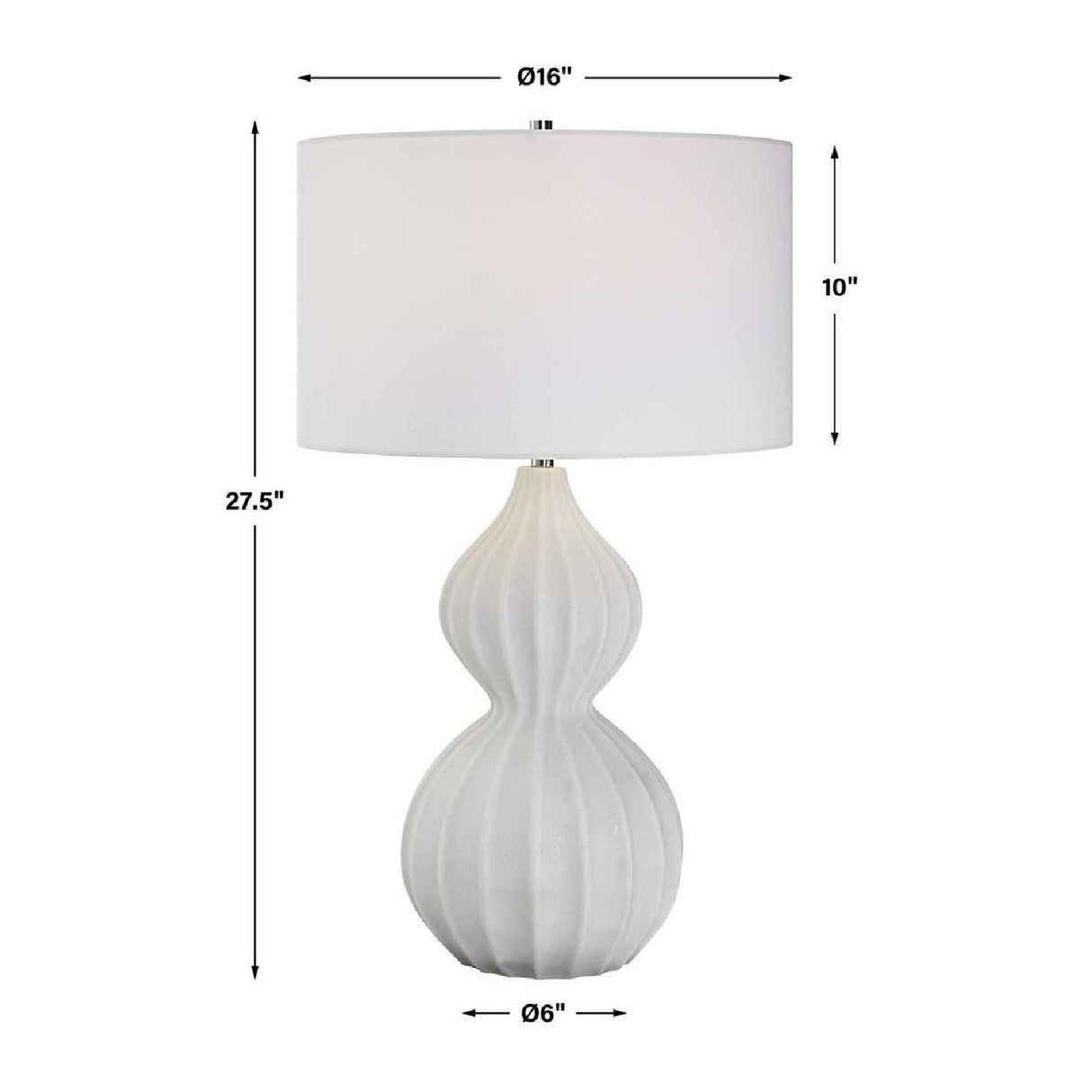   White Marble Inspired Table Lamp | Oroa.com