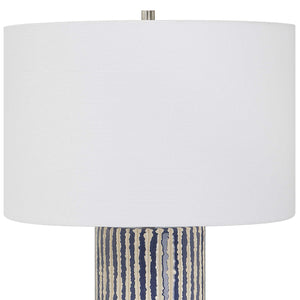   Glazed Stripes Ceramic Table Lamp | Oroa.com