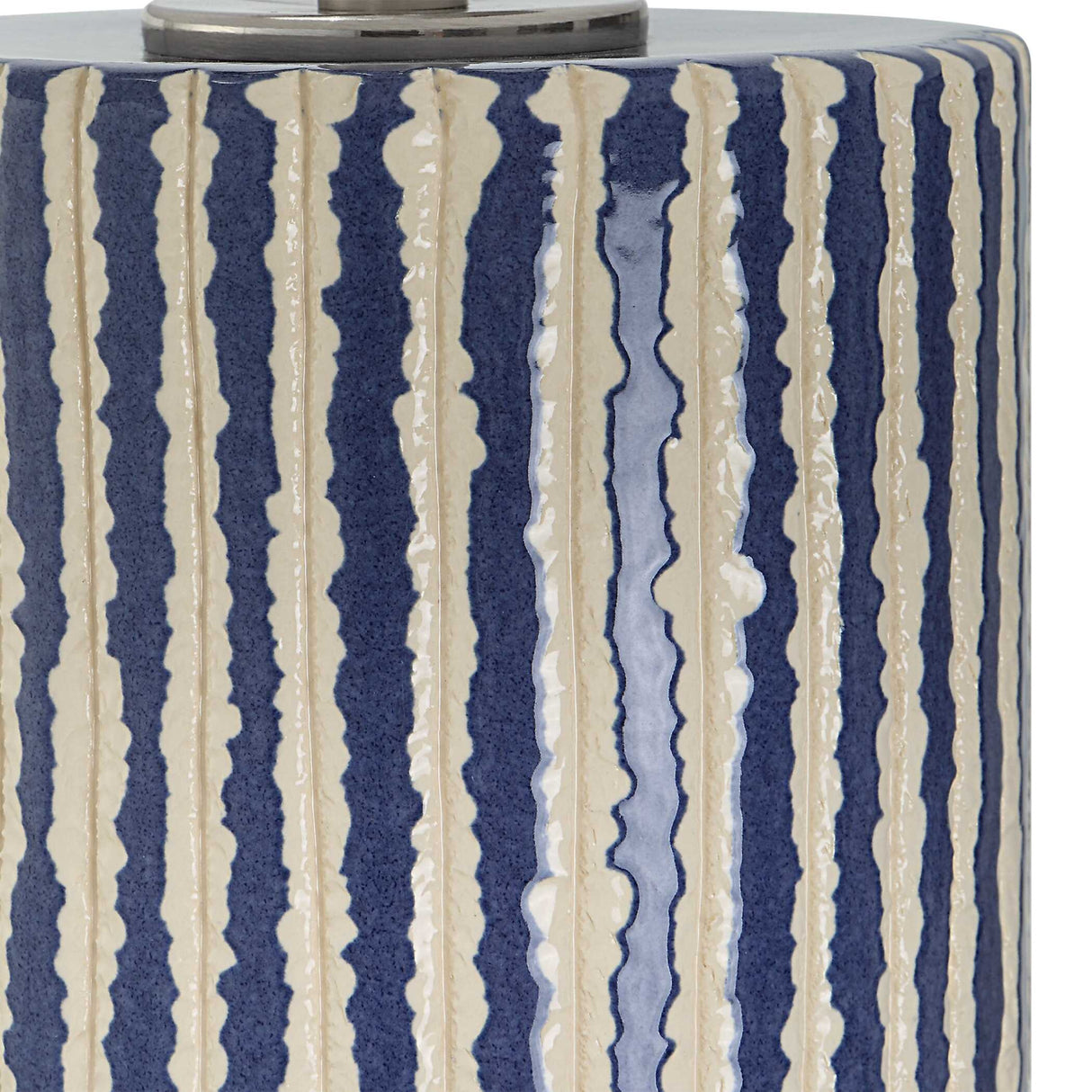   Glazed Stripes Ceramic Table Lamp | Oroa.com