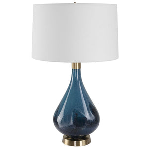   Blue Art Glass Table Lamp | Oroa.com
