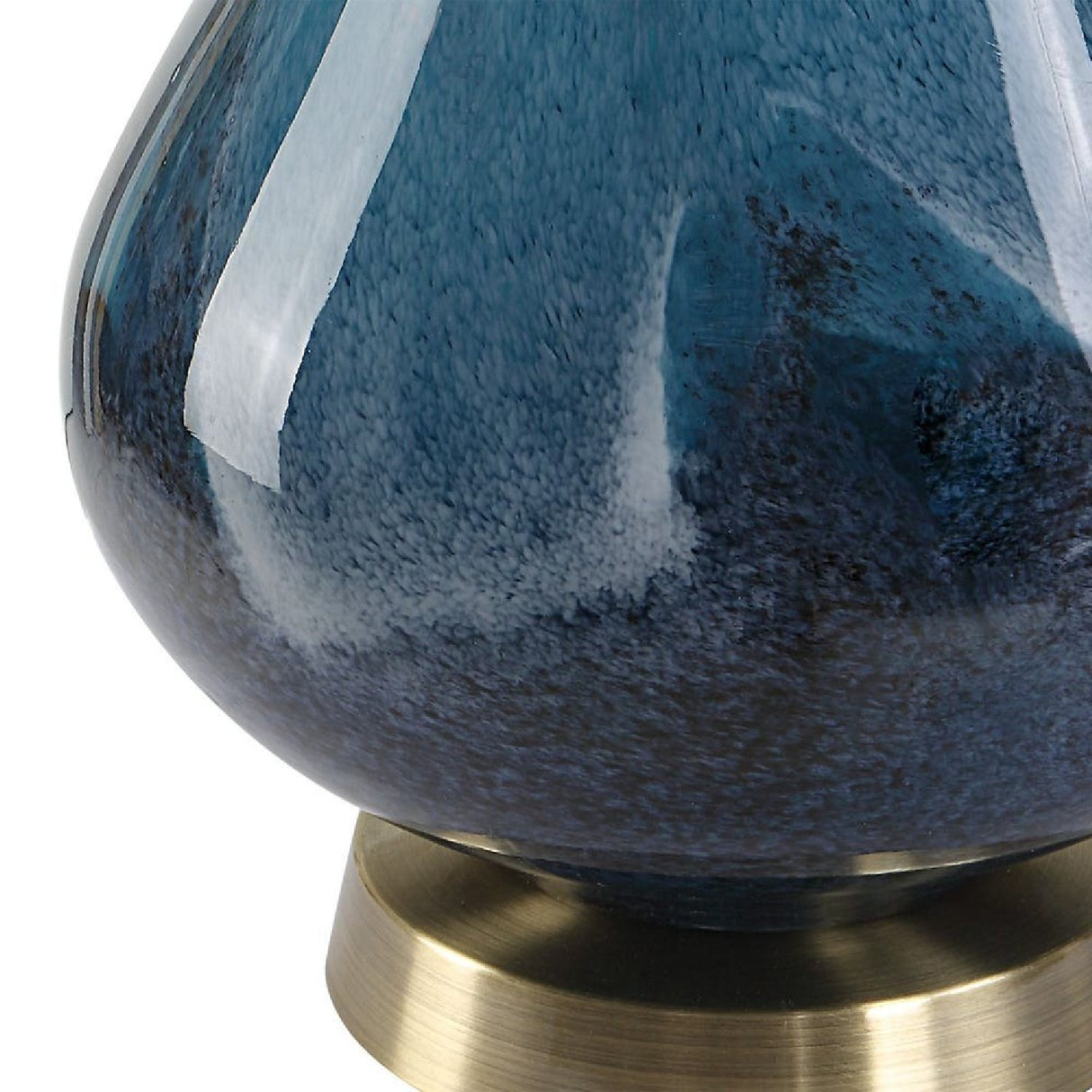   Blue Art Glass Table Lamp | Oroa.com