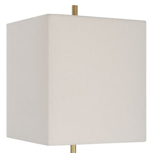   White Marble Block Buffet Lamp | Oroa.com