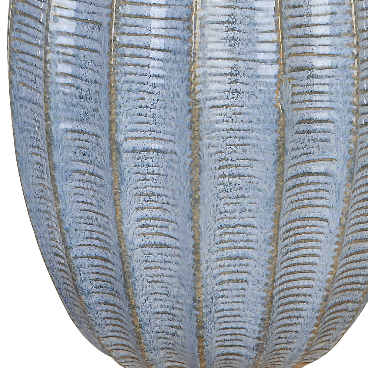   Scalloped Blue Ceramic Table Lamp | Oroa.com