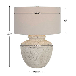   Aged Beige Ceramic Table Lamp | Oroa.com