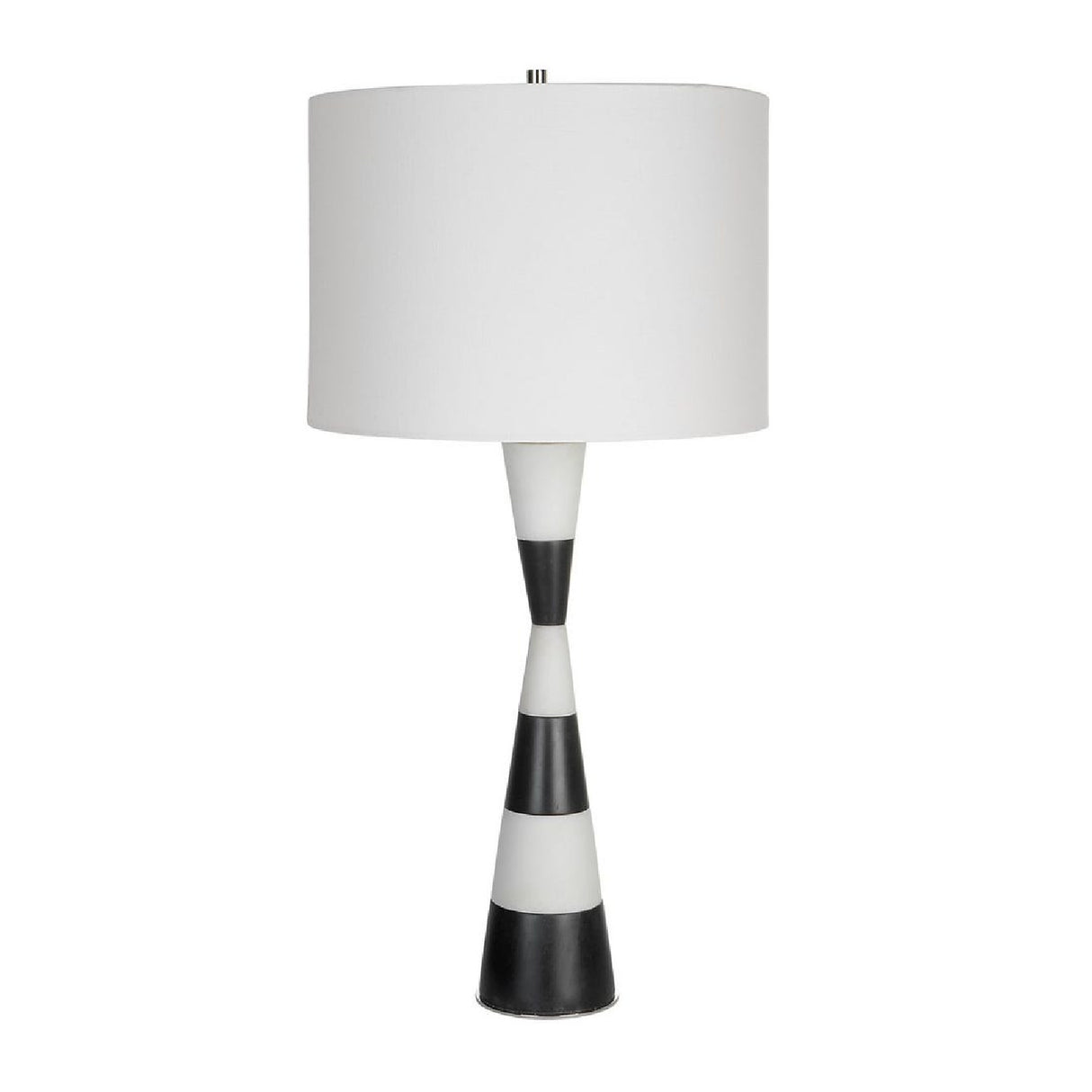   Black & White Stone Table Lamp | Oroa.com