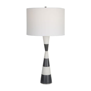  Black & White Stone Table Lamp | Oroa.com