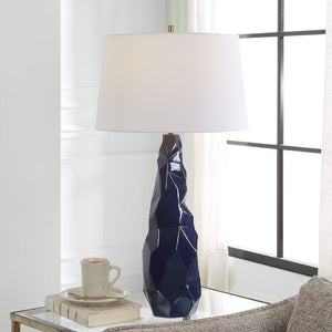   Blue Gloss Ceramic Table Lamp | Oroa.com