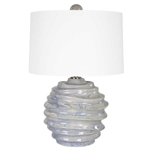   Blue Drip Ceramic Table Lamp | Oroa.com