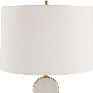   Round Alabaster Table Lamp | Oroa.com