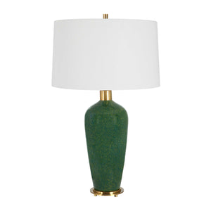   Mottled Green Ceramic Table Lamp | Oroa.com