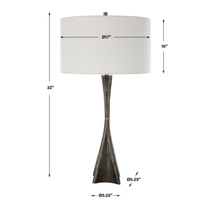   Textured Cast Iron Table Lamp | Oroa.com