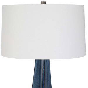   Tapered Blue Ceramic Table Lamp | Oroa.com