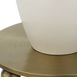   Hourglass White Ceramic Table Lamp | Oroa.com