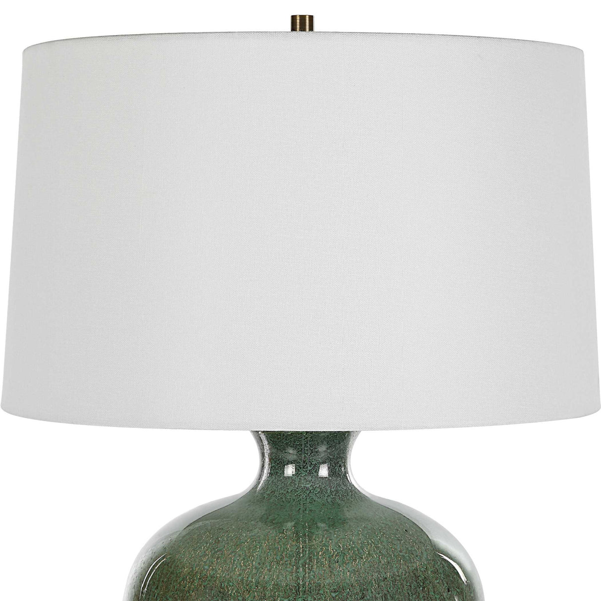   Aged Green Glass Table Lamp | Oroa.com