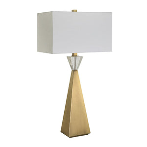   Tapered Brass Table Lamp | Oroa.com