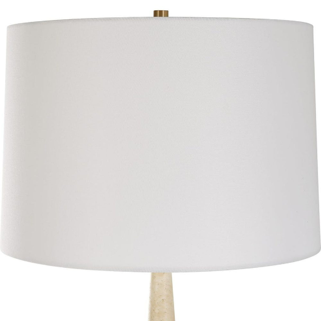   Beige Travertine Conical Table Lamp | Oroa.com