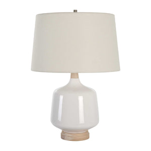   White Gloss Ceramic Table Lamp | Oroa.com