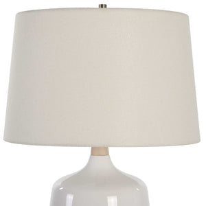   White Gloss Ceramic Table Lamp | Oroa.com
