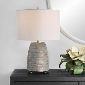   Bronze Ceramic Linen Table Lamp | Oroa.com