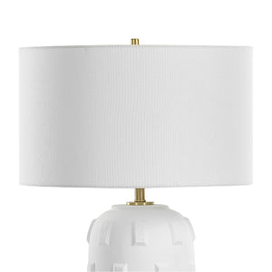  White Glazed Porcelain Table Lamp | Oroa.com