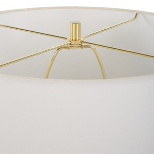   White Ridged Porcelain Table Lamp | Oroa.com