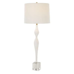   Textured White Ceramic Table Lamp | Oroa.com