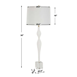  Textured White Ceramic Table Lamp | Oroa.com