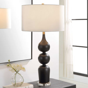   Black Ceramic Table Lamp | Oroa.com