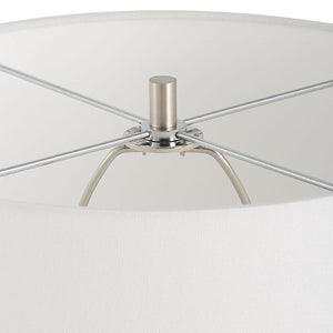   Gray & Silver Glass Table Lamp | Oroa.com