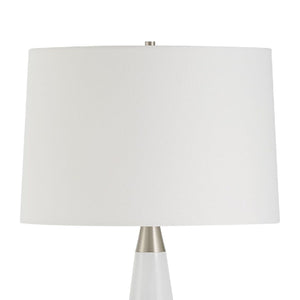   Gray & Silver Glass Table Lamp | Oroa.com