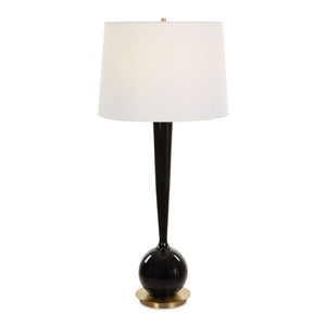   Black Glazed Ceramic Table Lamp | Oroa.com