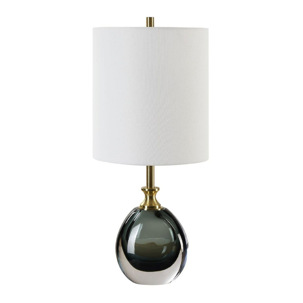   Smoky Blue Glass Buffet Lamp | Oroa.com