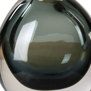   Smoky Blue Glass Buffet Lamp | Oroa.com